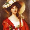 Victorian Lady In Hat paint by number