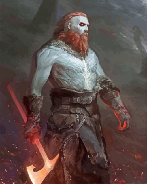 Vikings Odin paint by number