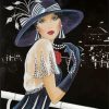 Vintage Deco Lady paint by numbers