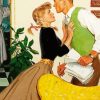 Vintage Young Couple paint by number