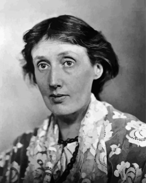 Virginia Woolf Writer paint by number