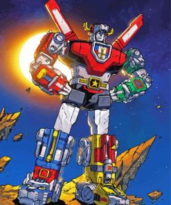 Voltron Robot paint by number