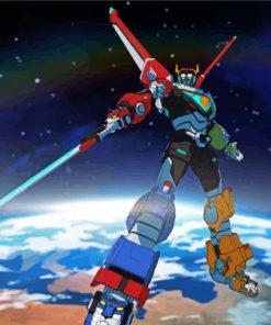 Voltron The Robot paint by number