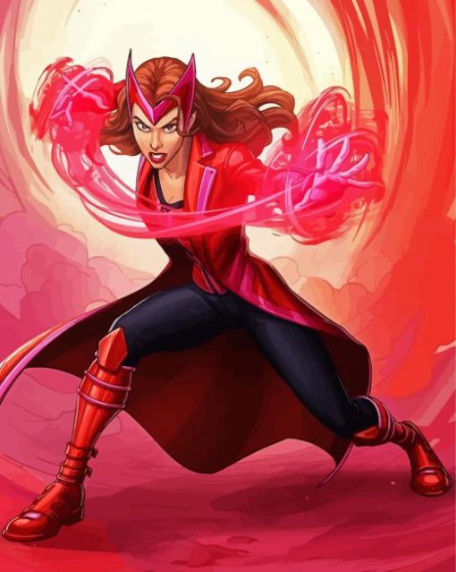 Wanda Maximoff paint by numbers