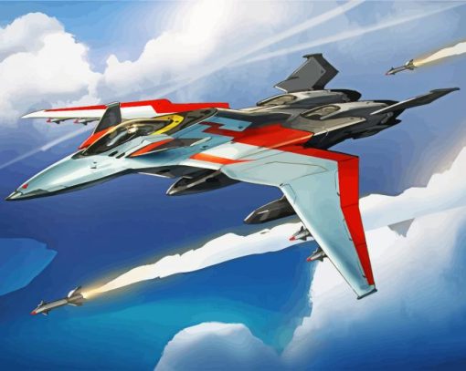War Fighter Jet paint by number