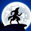 Werewolf Silhouette paint by number