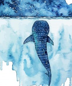 Whale Shark Art paint by number