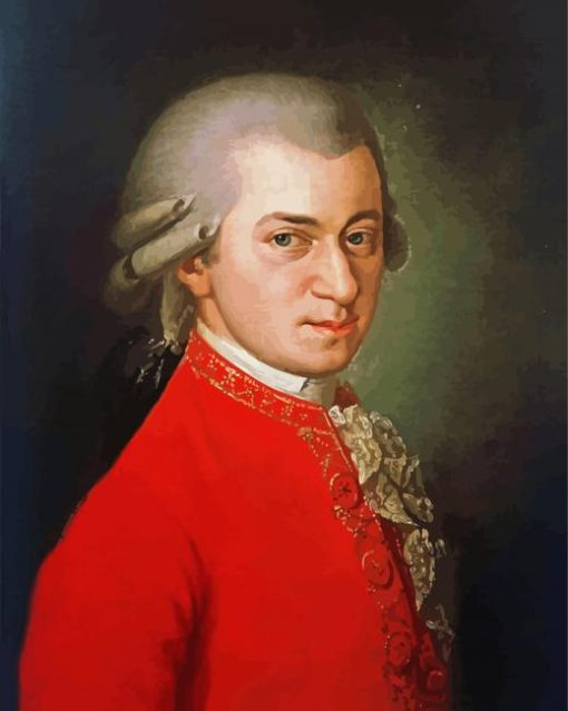 Wolfgang Amadeus Mozart paint by number
