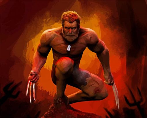 Wolverine Logan paint by number