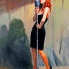 Woman Singing paint by numbers