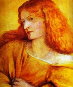 Woman In Yellow By Rossetti paint by numbers