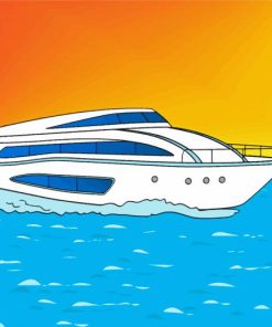 Yacht Illustration paint by numbers