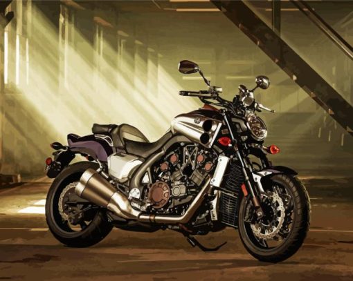 Yamaha V Max paint by numbers