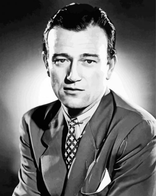 Young John Wayne paint by number