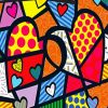 Abstract Heart Art paint by numbers