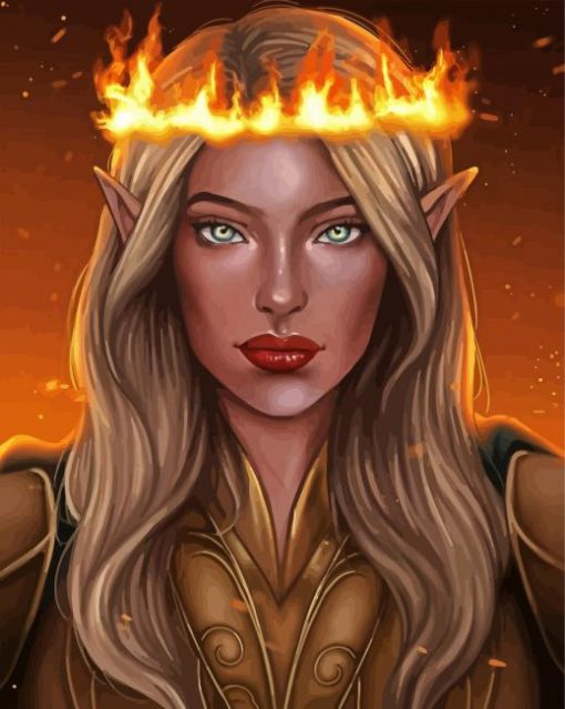 Aelin Galathynius paint by number