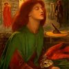 Aesthetic Beata Beatrix Rossetti paint by numbers