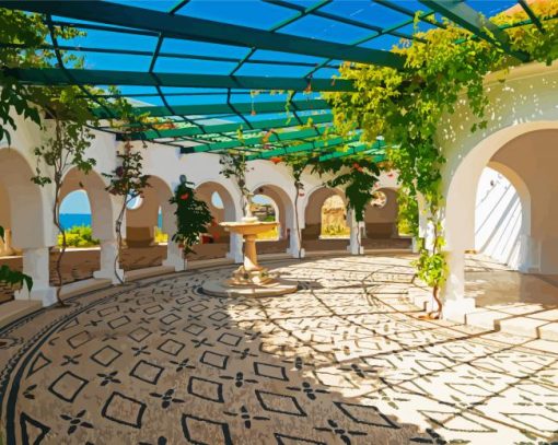 Aesthetic Kallithea Springs Rhodes paint by number