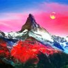 Aesthetic Matterhorn paint by numbers