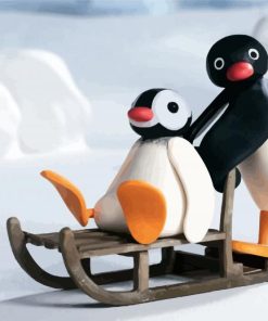 Aesthetic Pingu paint by number