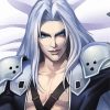 Aesthetic Sephiroth paint by number