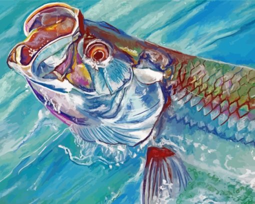 Aesthetic Tarpon paint by numbers