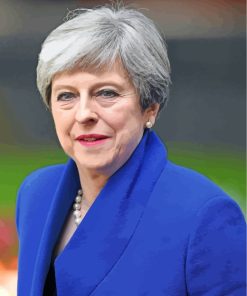 Aesthetic Theresa May paint by numbers