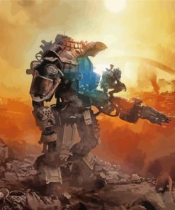 Aesthetic Titanfall paint by numbers