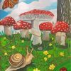 Aesthetic Toadstools paint by numbers