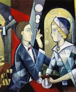 Aesthetic Cubism Couple paint by number