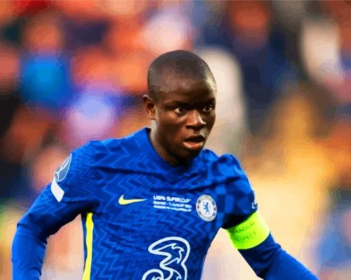 Aesthetic Footballer N Golo Kanté paint by number