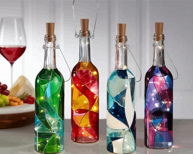 Aesthetic Glass Decanter - Paint By Numbers - Paint by numbers for adult
