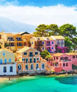 Aesthetic Kefalonia paint by number