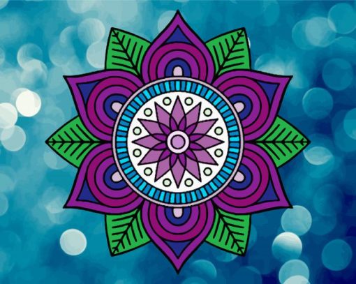 Aesthetic Mandala paint by numbers