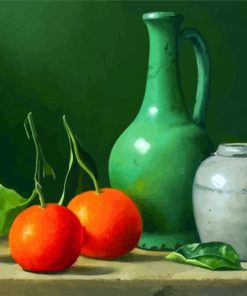 Aesthetic Oranges Still Life paint by number