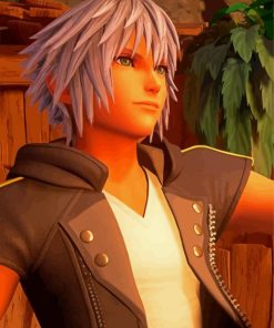 Aesthetic Riku Kingdom Hearts paint by number