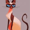 Aesthetic Siames Cat Art paint by numbers