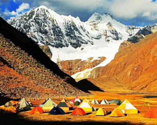Andes Camping paint by number