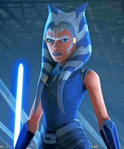 Angry Ahsoka paint by number