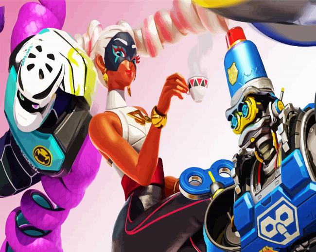 Arms Characters paint by number