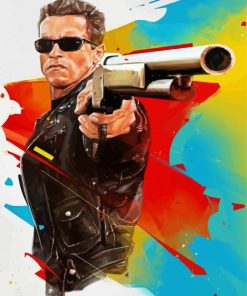 Arnold Schwarzenegger The Terminator paint by numbers