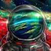 Astronaut In Space Illustration paint by number