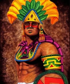 Aztec Xochiquetzal Man paint by number