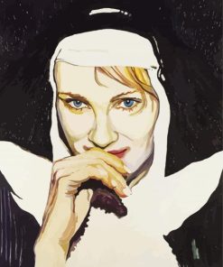 Beautiful Nun paint by number