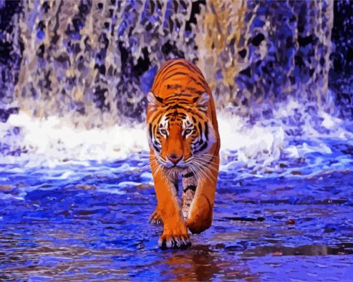 Bengal Tiger paint by number
