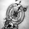 Black And White Compass Art paint by numbers