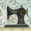 Black Sewing Machine paint by number