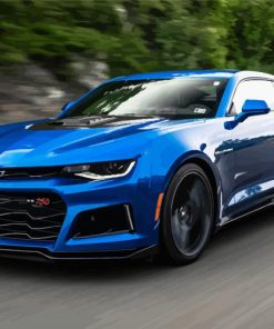 Blue Camaro paint by numbers