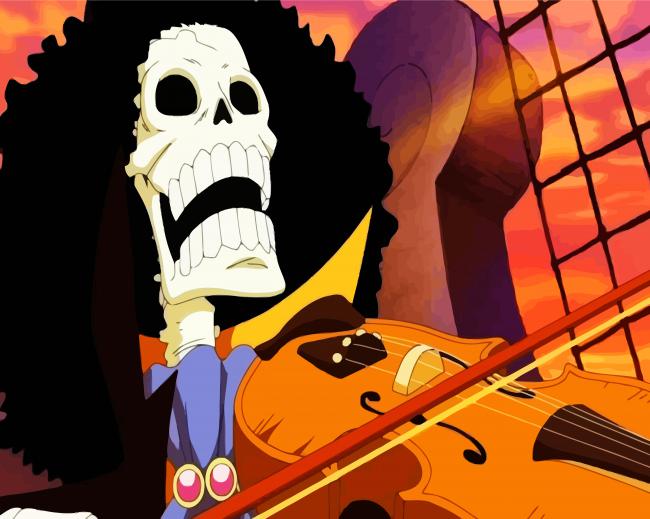Brook One Piece Character paint by numbers
