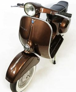 Brown Scooter paint by number